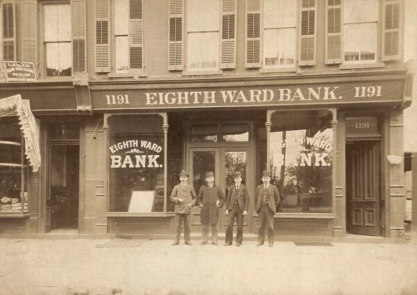 NEW YORK BANK, 1900. Eighth Ward Bank, c1900