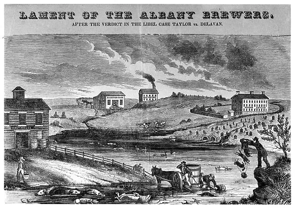 NEW YORK: BREWERS, c1840. Lament of the Albany Brewers