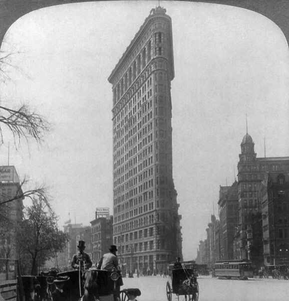 NEW YORK: FLATIRON, c1903. The Flatiron building, New York. Photograph, c1903