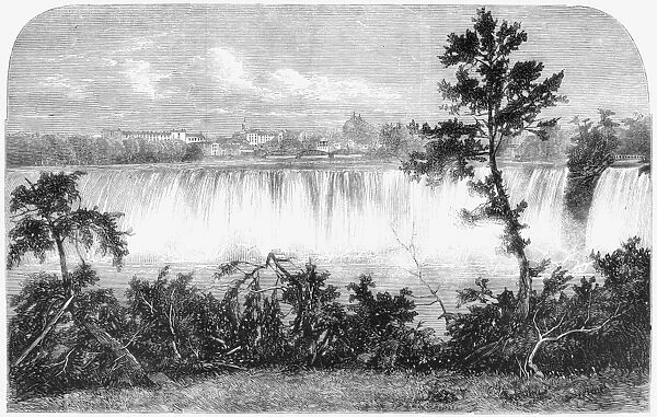 NEW YORK: NIAGARA FALLS. The American Falls at Niagara Falls in New York State