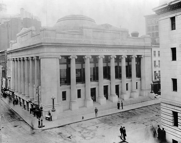 NEW YORK: STOCK EXCHANGE. The Consolidated Stock Exchange of New York building