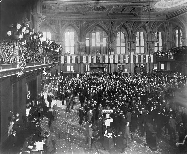 NEW YORK STOCK EXCHANGE. The last day of the New York Stock Exchange in its former building