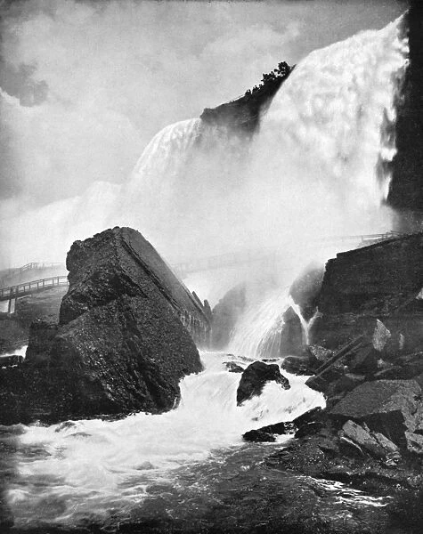 NIAGARA FALLS, c1890. A view of Niagara Falls. Photograph, c1890