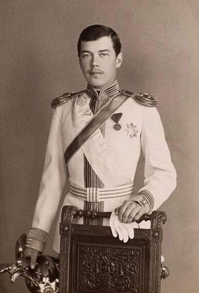 NICHOLAS II (1868-1918). Czar of Russia, 1894-1917. Photographed c1885 when Czarevitch