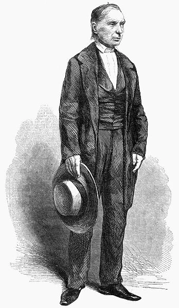 NICHOLAS LONGWORTH (1783-1863). American banker and winemaker. Engraving, 1858