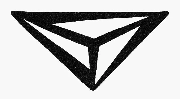 NORDIC RUNE. A Nordic (Germanic) rune for the Dragons Eye