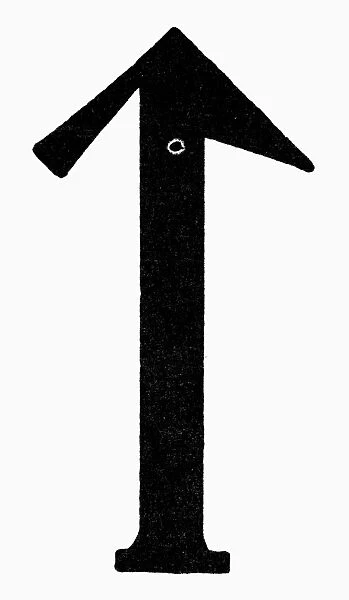 NORDIC RUNE: TAC. Tac, a Nordic rune for death