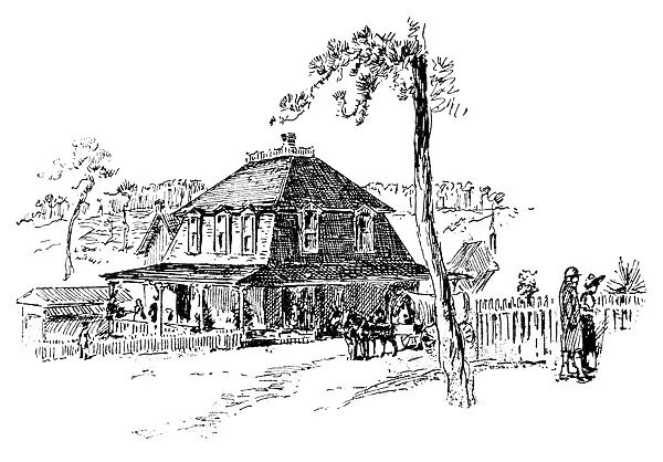 NORTH CAROLINA: COTTAGE. Cottage of a northern settler in central North Carolina