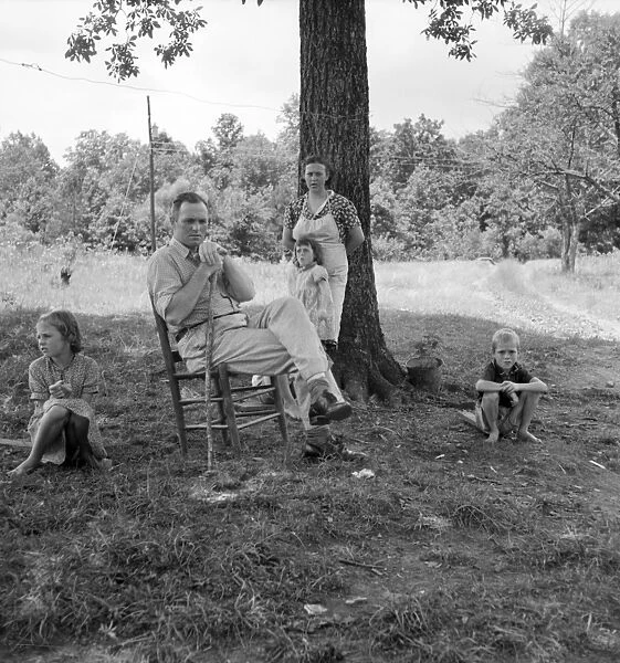 NORTH CAROLINA: FAMILY, 1939. A family in North Carolina; the father is crippled with rheumatism