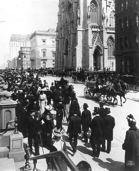 NY: FIFTH AVENUE, 1902. Fifth Avenue on Easter Sunday, 1902
