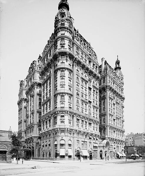 NYC: THE ANSONIA, 1904. The Ansonia apartment building on Broadway in New York City