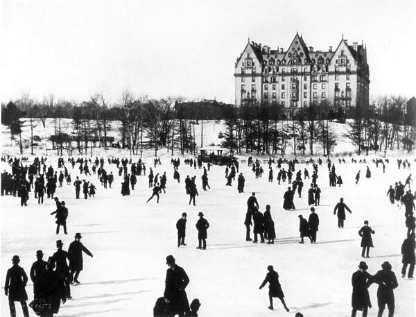 NYC: CENTRAL PARK, c1890. Photographed by John S. Johnston
