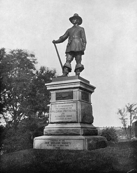 NYC: CENTRAL PARK, c1890. The Pilgrim in Central Park in New York City. Photograph