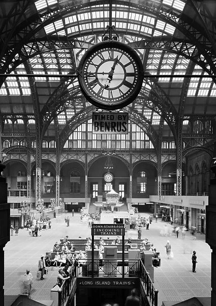 NYC: PENN STATION, 1962. Interior view of Penn Station in New York City. Photograph