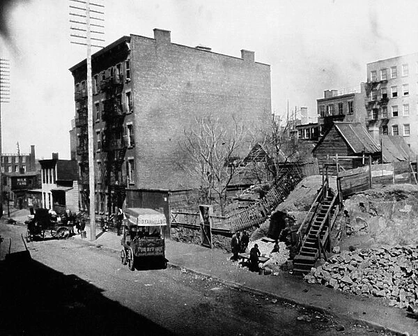 NYC: TENEMENT LIFE, 1900. The Hells Kitchen area on New Yorks west side