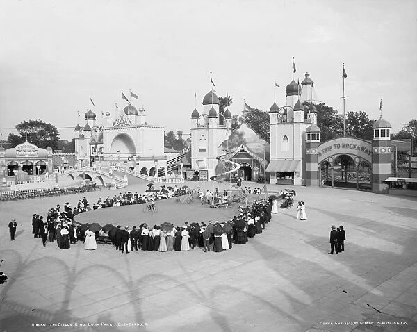 OHIO: CIRCUS, c1905. The circus at Luna Park in Cleveland, Ohio. Photograph, c1905