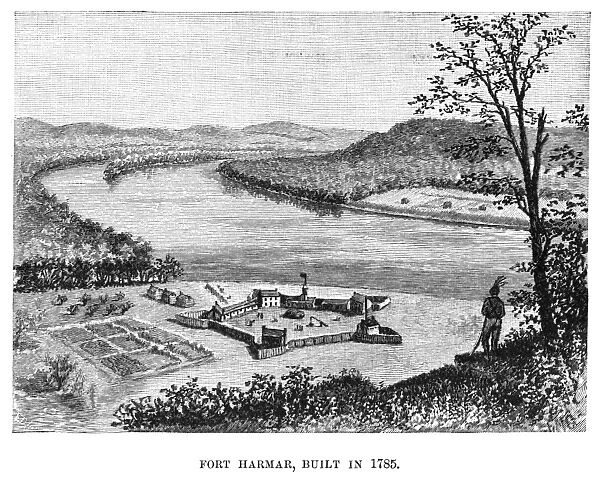 OHIO: FORT HARMAR, 1785. Fort Harmar, at the mouth of the Muskingum River in Ohio, built in 1785