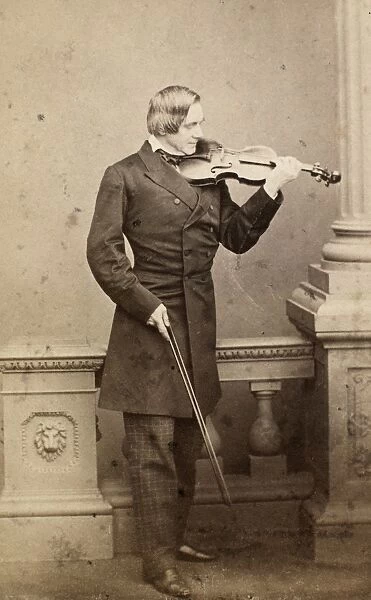 OLE BORNEMANN BULL (1810-1880). Norwegian violinist. Original carte-de-visite photograph