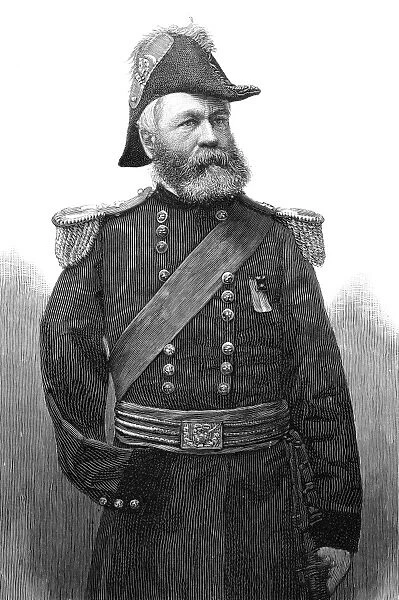 OLIVER OTIS HOWARD (1830-1909). American army officer. Wood engraving, American, 1886