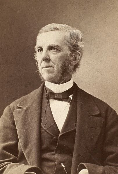 OLIVER WENDELL HOLMES (1809-1894). American physician and man of letters. Original carte-de-visite photograph