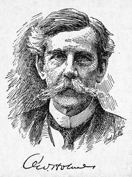 OLIVER WENDELL HOLMES, JR. (1841-1935). American jurist. Drawing, 1904