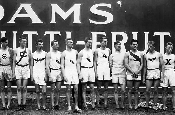OLYMPIC GAMES, 1912. American Olympic team at the 5th Olympic Games, held in Stockholm, Sweden, in 1912