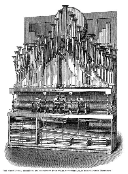 ORCHESTRION, 1862. The orchestrion made by Michael Welte of Vohrenbach, Germany