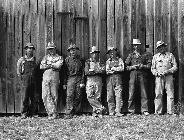 OREGON: FARMERS, 1939. Farmers that bought machinery cooperatively while working