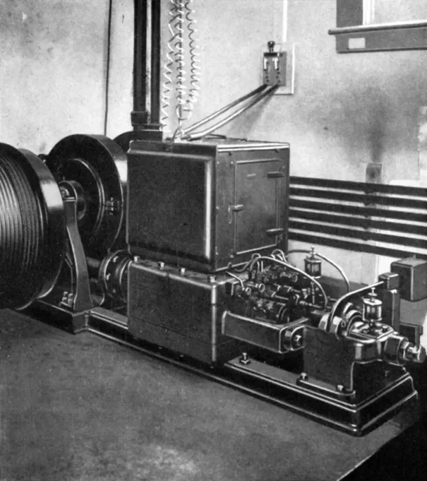 Framed Print : OTIS ELEVATOR, 1889. Engine of the first electric elevator, made by the Otis Elevator Company