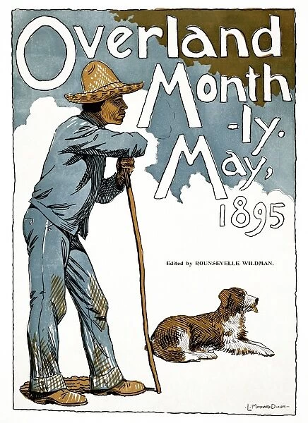 OVERLAND MONTHLY, 1895. Cover of an issue of Overland Monthly magazine, May 1895