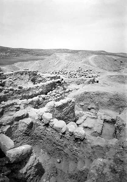 PALESTINE: BEIT SHEMESH. Ruins of the ancient city of Beit Shemesh, Palestine. Photograph