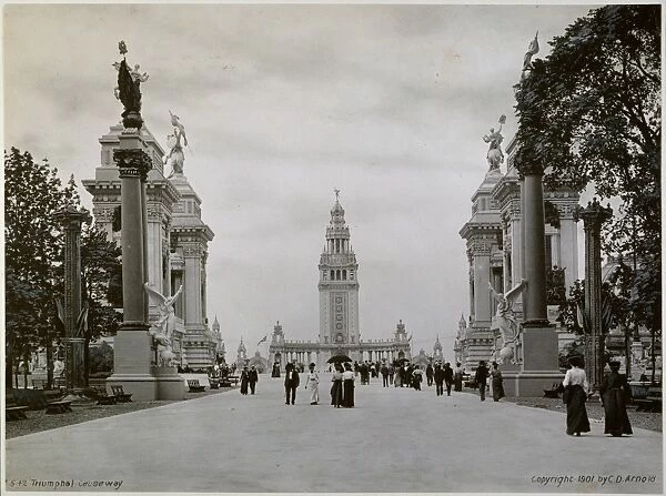 PAN-AM EXPO, 1901 The Triumphal Causeway at the Pan-American Exposition at Buffalo