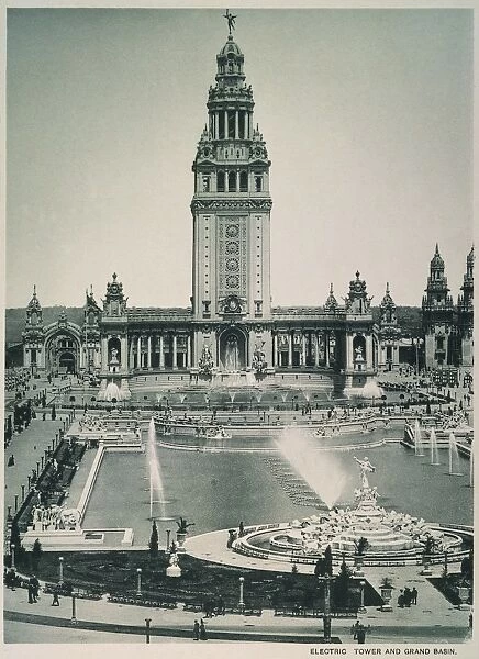 PAN-AMERICAN EXPO, 1901. The Electric Tower by the Grand Basin at the Pan-American