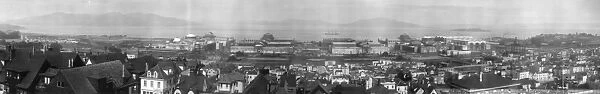 PANAMA-PACIFIC EXPOSITION. Panoramic view of the grounds of the Panama-Pacific