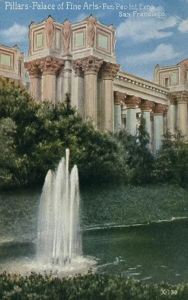 PANAMA-PACIFIC EXPOSITION. Pillars from the Palace of Fine Arts at the Panama-Pacific