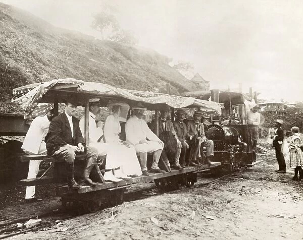 PANAMA: ROOSEVELT, 1906. President Theodore Roosevelt, with his wife Edith and others