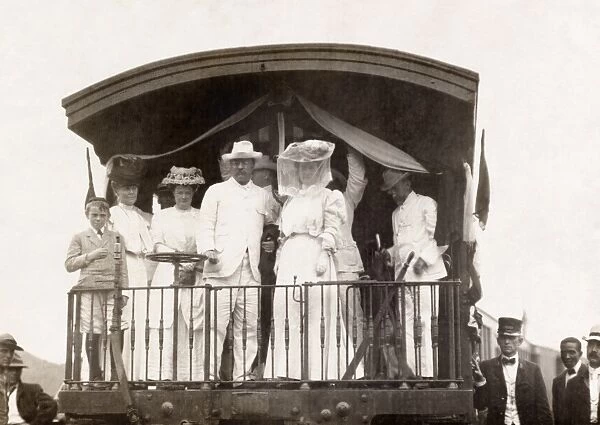 PANAMA: ROOSEVELT, c1906. President Theodore Roosevelt, with his wife Edith and others