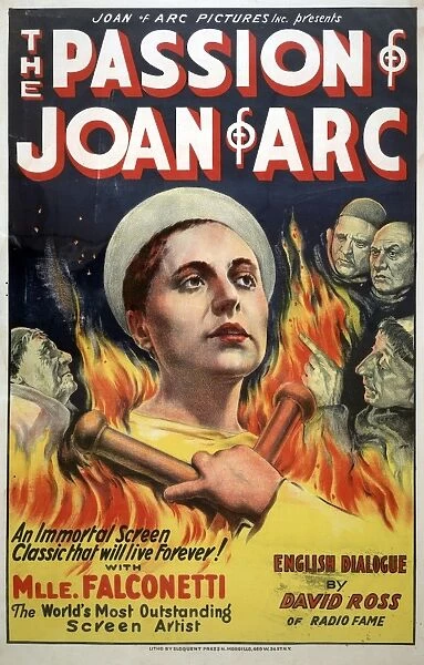 THE PASSION OF JOAN OF ARC. Poster for the film The Passion of Joan of Arc, directed
