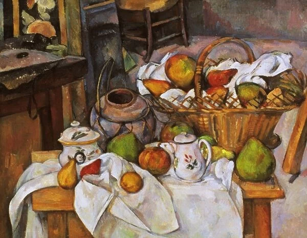 Paul Cezanne: The Kitchen Table. Oil on canvas, 1888-90