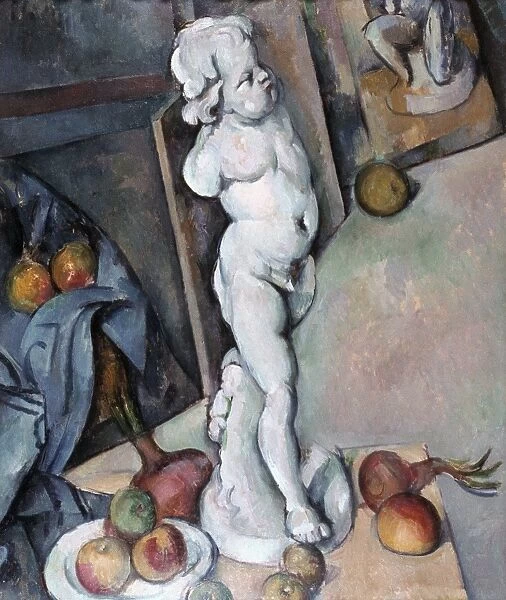 Paul Cezanne: Still life with a plaster cast. Oil, c1895