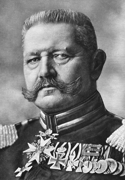 PAUL VON HINDENBURG (1847-1934). German general and president