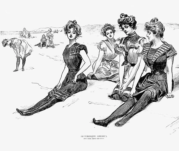 Pen-and-ink drawing by Charles Dana Gibson
