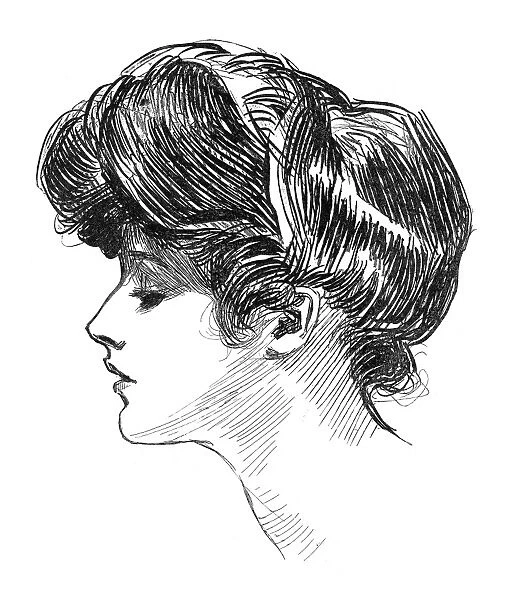 Pen and ink drawing by Charles Dana Gibson, c1904