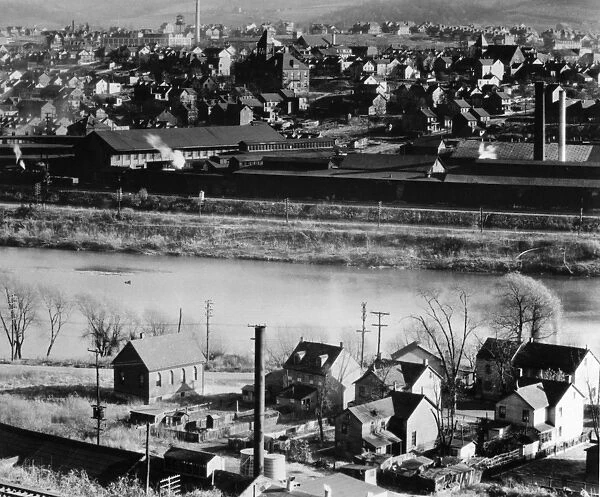 PENNSYLVANIA: EASTON, 1936. View of Easton, Pennsylvania. Photograph by Walker Evans