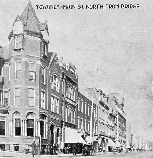 PENNSYLVANIA: TOWANDA. Main Street in Towanda, Pennsylvania. Postcard, 1906