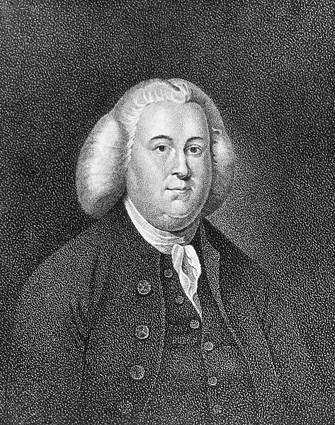 PEYTON RANDOLPH (1721-1775). American statesman. Aquatint, American, 19th century