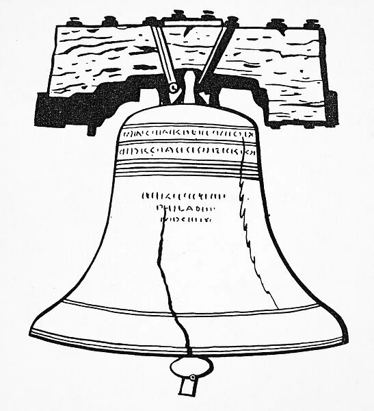 PHILADELPHIA: LIBERTY BELL. The Liberty Bell at Independence Hall, Philadelphia, Pennsylvania