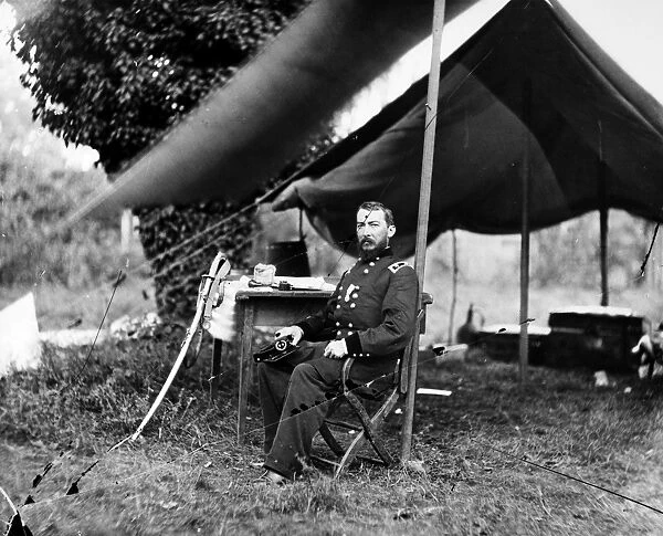 PHILIP HENRY SHERIDAN (1831-1888). American army commander. Photographed during the American Civil War by Mathew Brady