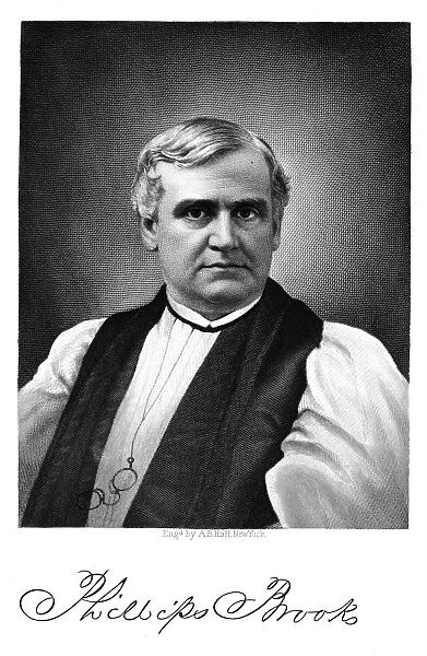 PHILLIPS BROOKS (1835-1893). American Episcopal bishop. Steel engraving, 19th century