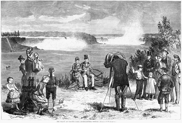 PHOTOGRAPHER, 1877. The Season at Niagara Falls - Photographing Visitors